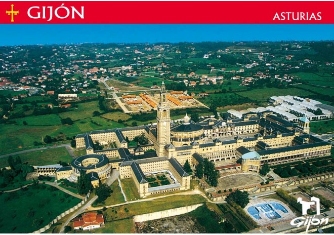Postal de Gijón