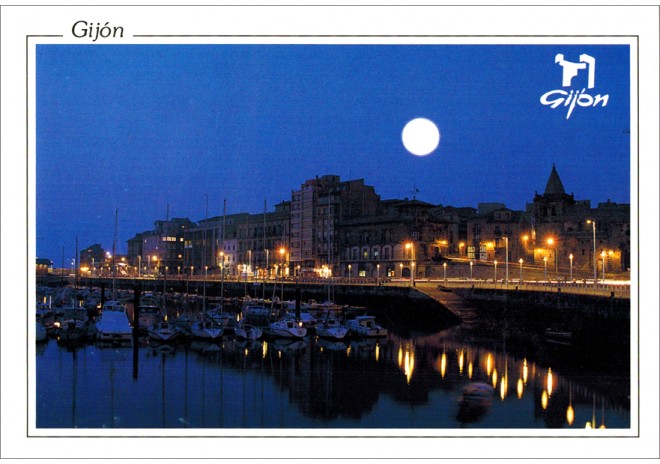 Postal de Gijón