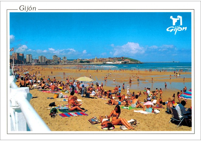 Postal de Gijón