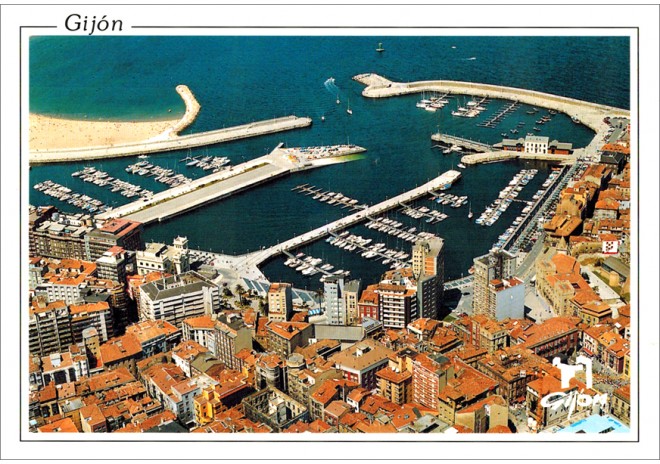 Postal de Gijón