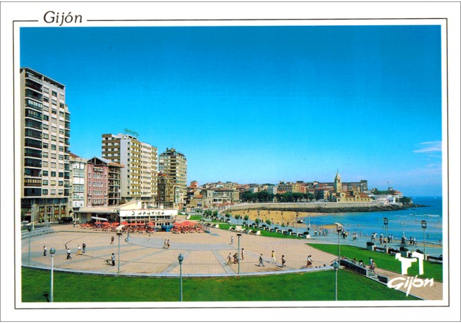 Postal de Gijón