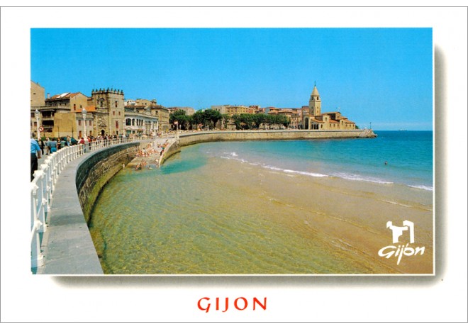 Postal de Gijón