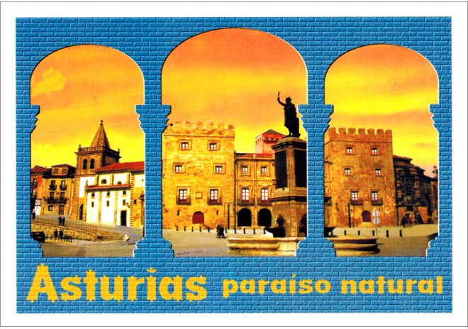 Postal de Gijón