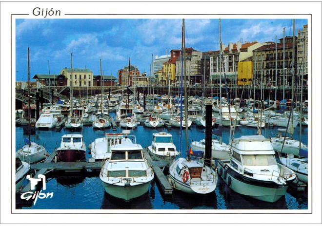 Postal de Gijón