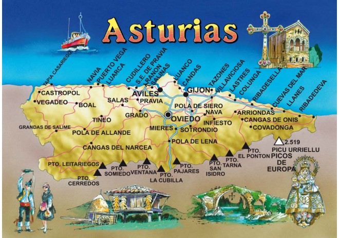 Postal de Asturias