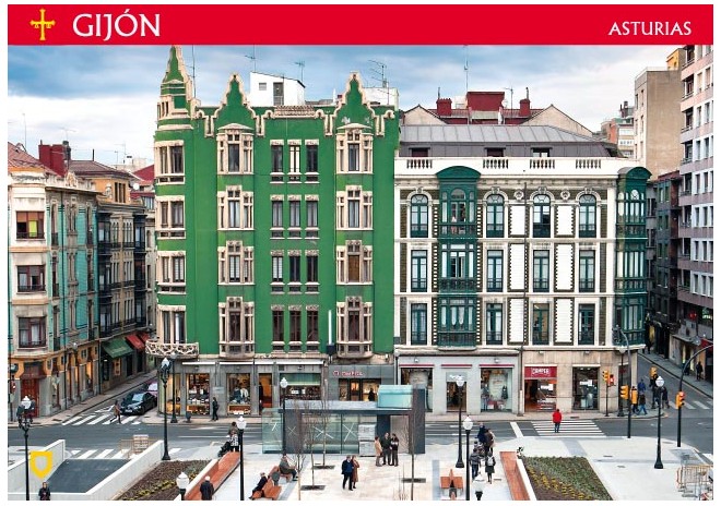 Postal de Gijón