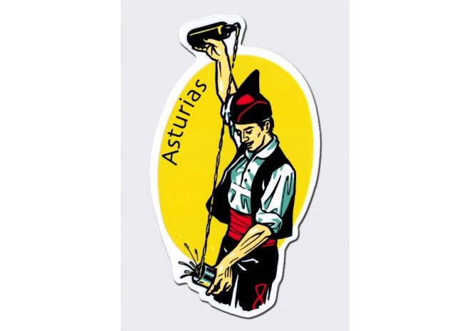 Pegatina escanciador