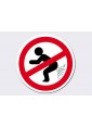 Pegatina prohibido