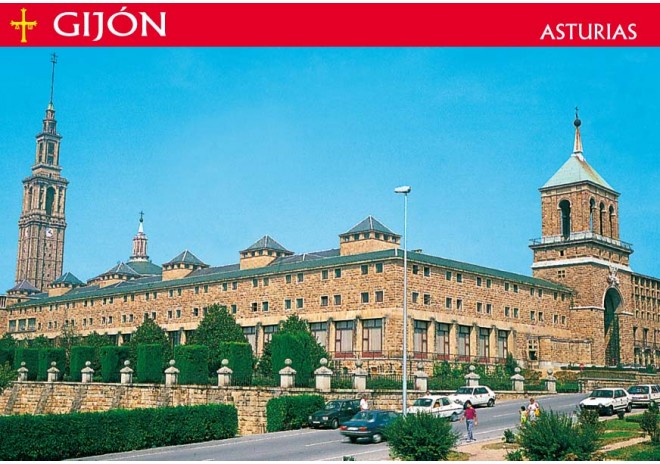 Postal de Gijón
