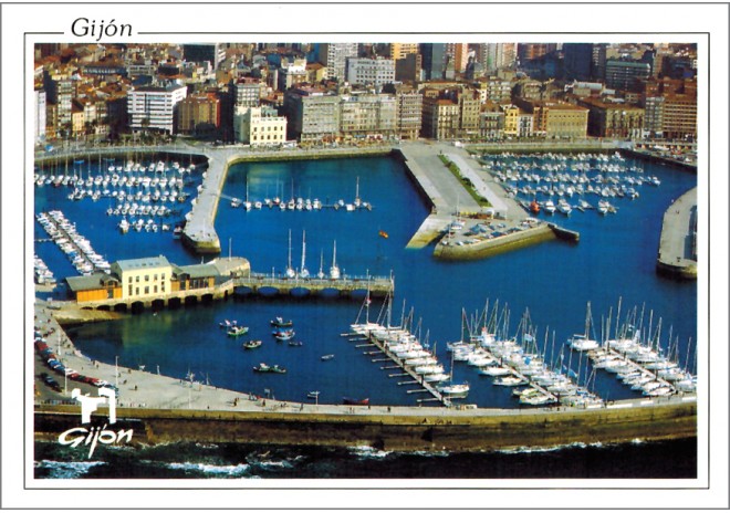 Postal de Gijón