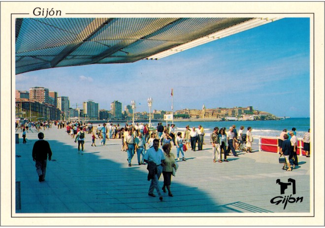 Postal de Gijón