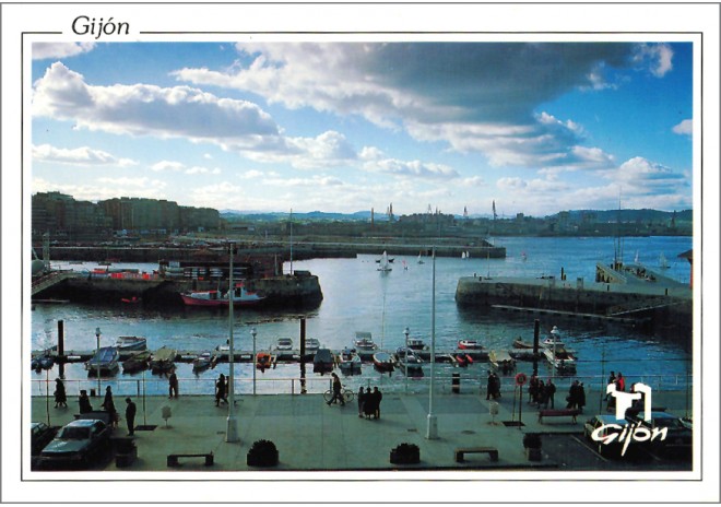 Postal de Gijón