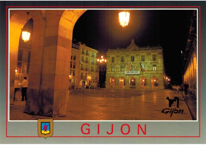 Postal de Gijón