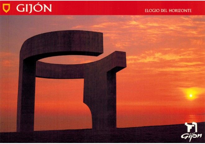 Postal de Gijón