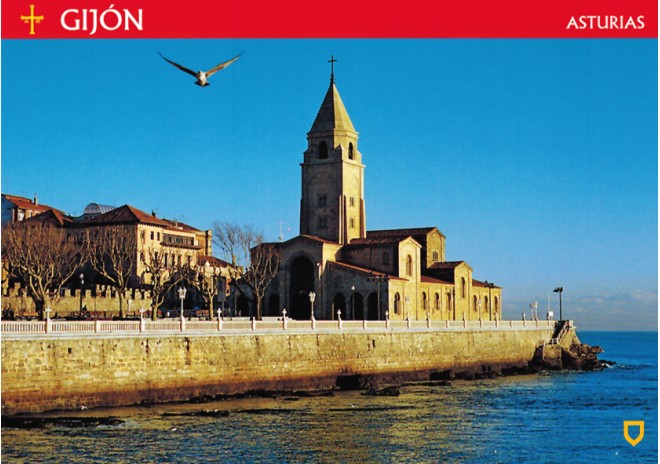 Postal de Gijón