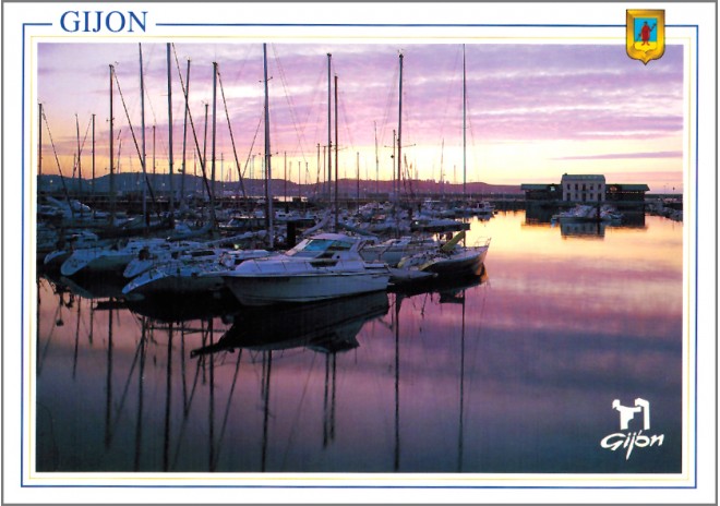 Postal de Gijón