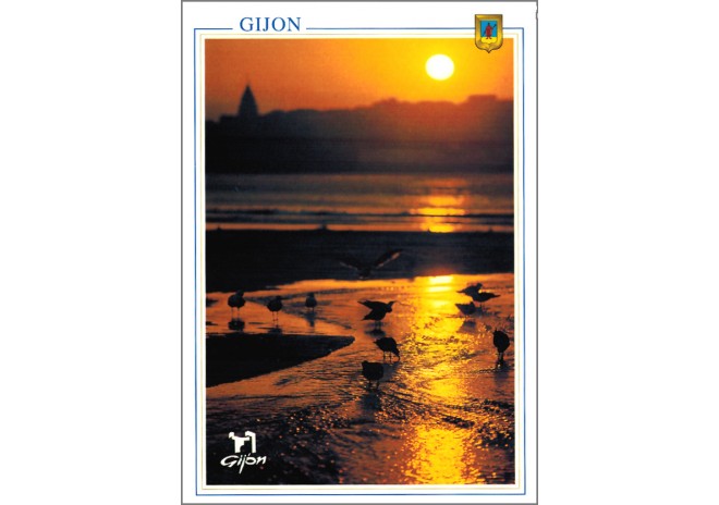 Postal de Gijón