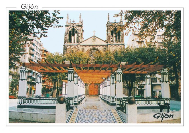Postal de Gijón