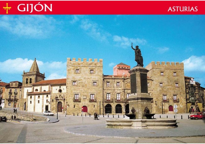 Postal de Gijón