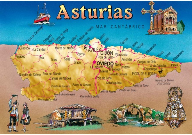 Postal de Asturias